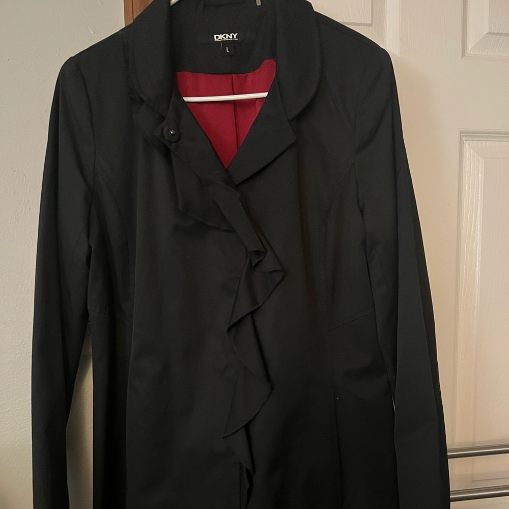 Black Women's trench Coat